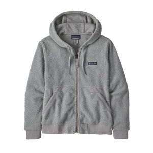 Patagonia Shearling Hoody Style # 26135 M Salt Grey